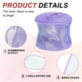 thumbnail image 3 of Cinta de Organza Iridiscente Uxcell 1.6 pulgadas x 10 Yardas Cinta de Organza con Alambre 9 Rollos, 3 of 7