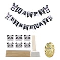 thumbnail image 1 of Juego de pancartas con globos y tarjetas con forma de pastel para niños con dibujos animados de animales y feliz cumpleaños, 1 of 8