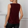 thumbnail image 6 of WTXUE Womens Sequin Sleeveless Cowl Neck Tank Tops Loose Fit Tunic Tops Sparkly Shimmer Party Dressy Club Shirts Tube Top Going Out Tops Dressy Casual Shirts for Evening Party Wine M, 6 of 7