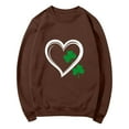 thumbnail image 7 of Elvqul Womens Hoodies Sweatshirts Long Sleeve Sweatshirts Crew Neck Fashionable St. Patrick's Day Loose Tops for Juniors Pattern, 7 of 7