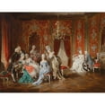 thumbnail image 2 of Carl Schweninger, Jr 18x15 Gold Ornate Wood Frame and Double Matted Museum Art Print Titled - Salon, 2 of 4