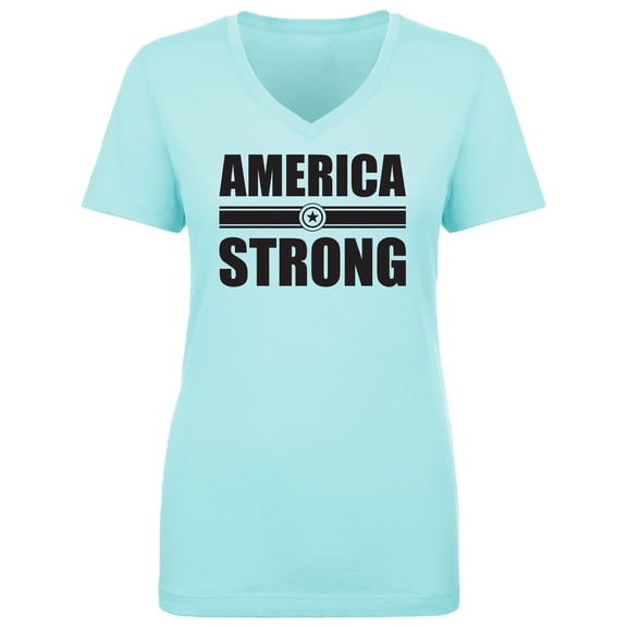 America Strong Womens V-Neck T-Shirt