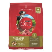 Purina ONE Dry Dog Food Lamb and Rice Formula 4 lb. Bag