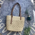 thumbnail image 4 of Kukuzhu Straw Beach Bag, Summer Straw Woven Tote Bag Beach Purse Weaving Shoulder Handbags for Vacation, 4 of 7