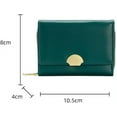 thumbnail image 7 of 2024 Small Trifold Leather Wallet with Coin Pocket - Coin Zipper Purse with Card Holder Multi-functional Women's Wallet (Green), 7 of 7