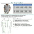 thumbnail image 3 of Huresd Mens Short Sleeve Button Down Shirts Linen Cotton Summer Tops Vintage Embroidered Cuban Shirts for Men Gray L, 3 of 4