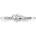 thumbnail image 4 of Sterling Silver E-Coated Cz Heart Ringsize 7 - Jbsp, 4 of 5