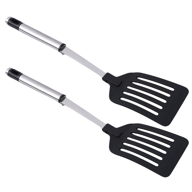 2 PCS Acero inoxidable Spatulas Restaurante Cocina Utensilios de cocina Herramientas de cocina