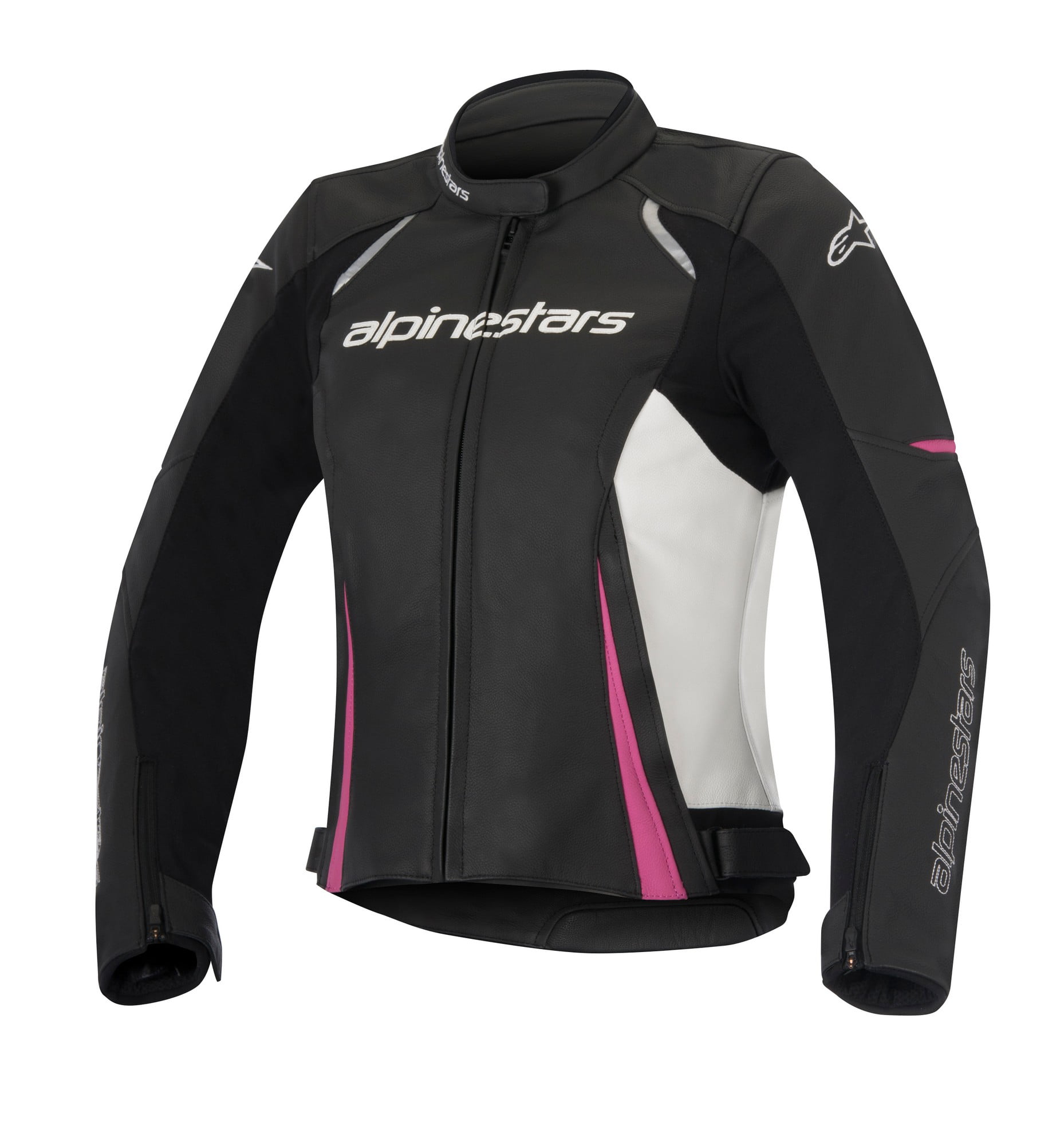 Alpinestars Stella Devon Leather Jacket Black/White/Pink Walmart.com