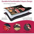thumbnail image 3 of Mushroom Picnic Blankets Waterproof Foldable Picnic Blanket 80"x 80" Picnic Mat 3-Layer Thicking Outdoor Picnic Blanket Sandproof Lightweight Beach Picnic Blanket with Strap Machine Washable, 3 of 5