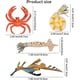 thumbnail image 3 of 8 UNIDS Plástico Mar Océano Figuras de Animales Juguete de Baño con Cangrejo Estrella de mar Calamar Pescado, Figuras de Criaturas Marinas de Goma para Decoración Acuario Pecera Ormromra WRLF-324, 3 of 9