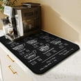 thumbnail image 3 of Fun Coffee Mat 23inx15in,Coffee Bar Mat for Countertops,Absorbent Hide Stain Anti-Slip Coffee Bar Accessories Fit Under Coffee Machine Mat,dish Drying Mats for Kitchen, 3 of 6