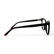 Walmart Womens MV021 Karen Cat Eye Prescription Eyeglasses with Case, Black