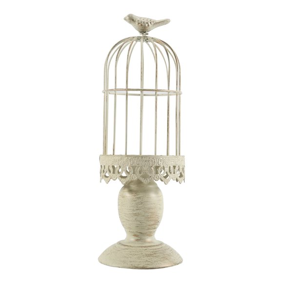 Candelabro de Jaula PáJaros Vintage, Accesorios DecoracióN Mesa Boda, Hierro y Metal, , S