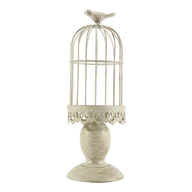 Candelabro de Jaula PáJaros Vintage, Accesorios DecoracióN Mesa Boda, Hierro y Metal, , S
