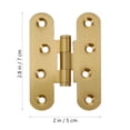 thumbnail image 2 of HOMEMAXS 2 Pcs Cabinet Door Hinges Heavy Duty Hinges 7X5CM Golden, 2 of 8