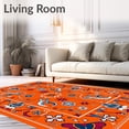 thumbnail image 2 of ODIKA 8'x10' Machine Washable Non-Slip Area Rug, Enchanted Noel Pathway Decoration High Traffic Rug, Orange, 628341, 2 of 7