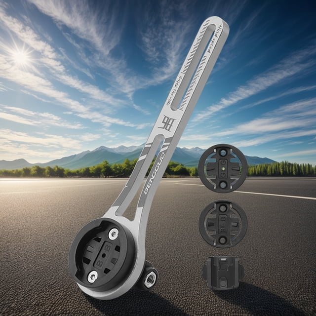 Soporte para ciclocomputador de bicicleta, soporte universal de aleación de aluminio para velocímetro de bicicleta de carretera, soporte para luz de bicicleta