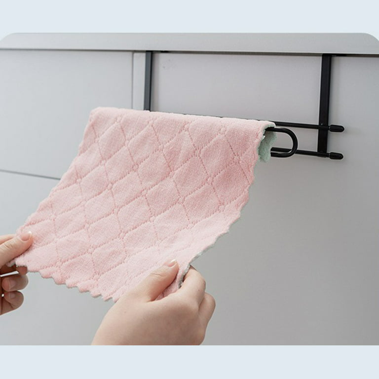 Iron Kitchen Roll Paper Towel Holder Bathroom Tissue Stand Pink