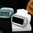 thumbnail image 4 of pitrice TV Shaped and Mobile Phone Stand Facial Napkin Dispenser Grey, 4 of 9