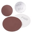 thumbnail image 3 of 25Pcs 3 Inch Hook and Loop Sanding Disc 400 Grits Flocking Sandpaper Brown, 3 of 4