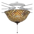 thumbnail image 1 of Luminaria con ventilador de escamas de pescado de 12" de ancho Meyda 27451, 1 of 1