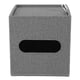 thumbnail image 5 of Funda para caja de pañuelos de cuero sintético, organizador para rollos de papel de encimera de baño, 5 of 7