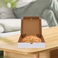 thumbnail image 4 of AURARMLET 30Pcs White Kraft Pizza Boxes Small Corrugated Food Safe Reusable For Takeaway Packaging 7Inch, 4 of 6