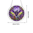 thumbnail image 4 of Halloween Acrylic Puzzle Suncatcher - 8 Inch Stained Glass Window Hanging Ornament for Car Halloween Tree Porch Patio Decor Spooky Gift, 4 of 7