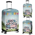thumbnail image 2 of Happy Easter Siberian Husky American Flag Truck Bunny Ears Travel Luggage Cover Husky Dog Lover Gifts Suitcase Dust Protective Decor - 03001, 2 of 5
