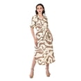 thumbnail image 1 of Vestido largo estampado Roman Fashion /Juvenil, 1765 (Beige) beige G, 1 of 5