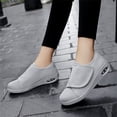 thumbnail image 6 of YOURDIARY Adjustable Hook and Loop Wide Fit Casual Walking Shoes, Breathable Mesh Air Cushion Non Slip Comfort Sneakers for Women Seniors, 6 of 9