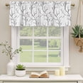 thumbnail image 2 of 2 Pack Valances for Window, Black White Branches Short Curtains for Kitchen Bedroom Living Room, Vintage Art Farmhouse Rod Pocket Small Window Treatment Valance Drapes 54 x 18 Inch, 2 of 8
