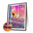 thumbnail image 1 of Cuadros Decorativos 5D Kit Rhinestone Ocio Mujer Full Round Drill Diamond Painting (B5980) Likrtyny embutido en tela, 1 of 9