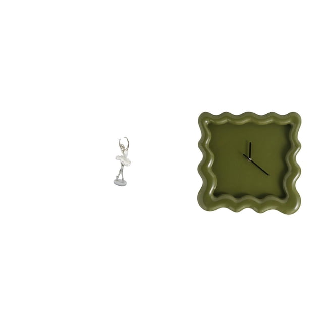 Elegante reloj con escultura de una bailarina, figura decorativa de arte moderno para dormitorio, oficina, entrada y decoración silenciosa de pared. I