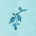 thumbnail image 1 of Ahgly Company Tapis d'Intérieur Lavables en Machine Bleu Diamant Bleu Transitionnel, 8' Carré, 1 of 7