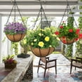 thumbnail image 3 of 4pcs 16 inch Black Hanging Basket Chain with Hooks Flower Plant Pot Replacement Chain Hanger for Bird Feeders,Planters, 3 of 4