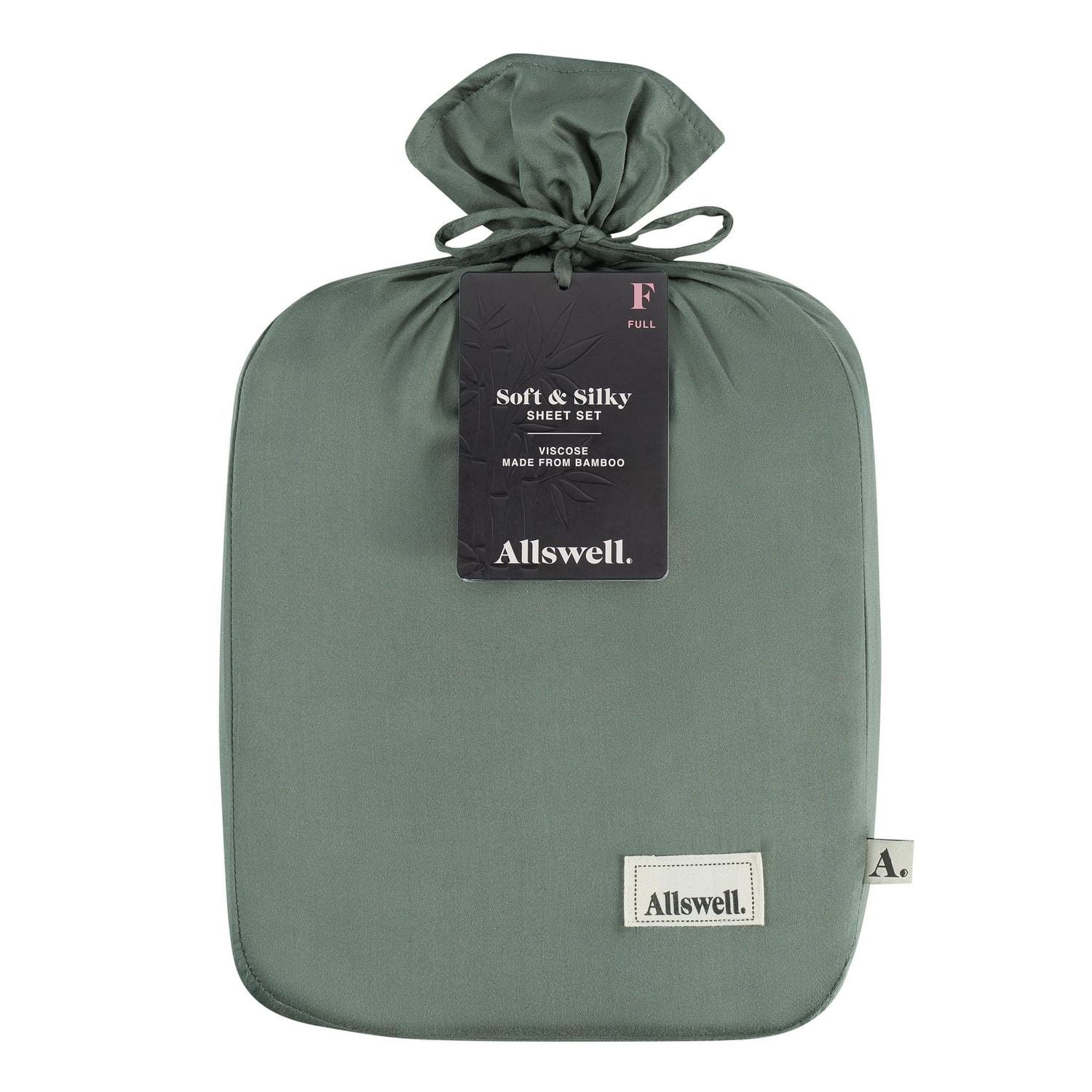 Allswell 300 Thread Count Soft & Silky 4-Piece Viscose from Bamboo Sateen Sheet Set