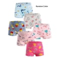 thumbnail image 3 of WIBACKER 6 Pack Girls 100% Cotton Boyshorts Panties 2-12T Kids Cartoon Boxer Shorts Underwear, Random Color, 3 of 11