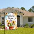 thumbnail image 2 of Amhnf Welcome Home Floral Garden Flag For Home Outdoor Garden Yard Decor 12x18 inch, 2 of 5