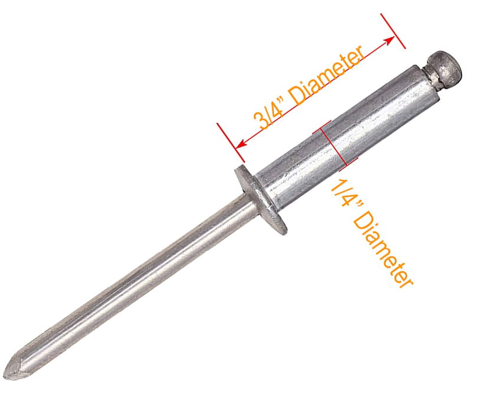 Persberg #812 Blind Aluminum Long Rivets, (100pcs), 1/4
