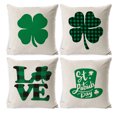 thumbnail image 1 of Fiudx 4 fundas decorativas para el hogar fundas de almohada para el día de San Patricio, 1 of 6