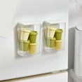 thumbnail image 2 of Btomtd Magnetic Suction Flip Lid Storage Box, Household Refrigerator and Wall Mounted Organizer, Sundries Sorting Storage Containers with Lids, Size 240ml, White, 2 of 9