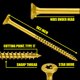 thumbnail image 3 of Tornillos para madera #9 x 75 mm Grindy, 200 unidades, 1,13 kg, autoperforantes, 3 of 6
