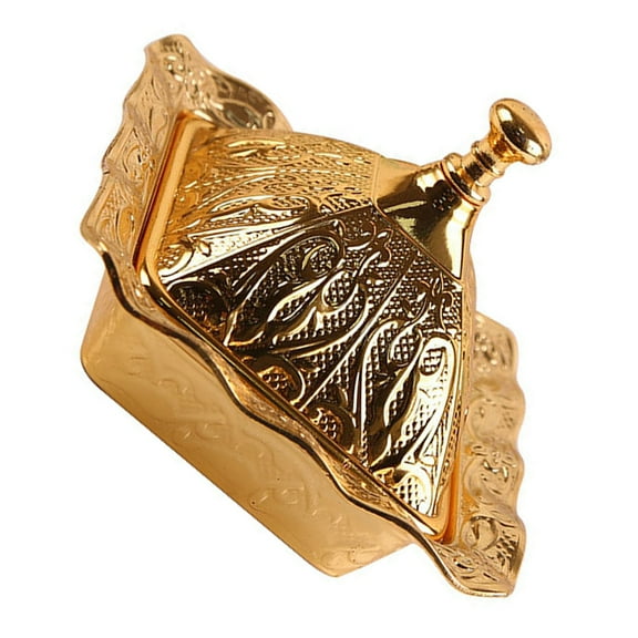 LOLIPPYY 1-Pack Creative Golden Metal Fruit Plate for Indoor and Outdoor Use