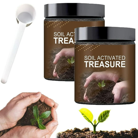 HAHADAXA Soil Activated Treasure-You Will Be Amazed! 200g Premium Soil Activated Treasure, Soil Plant Flower Fertilizer, Soil Activator for Raised Garden Beds, Potting Mix, Lawns and Gardens
