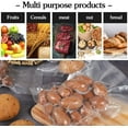 thumbnail image 4 of 100Pcs Vacuum Food Sealer Bags, Pre-Cut Food Vacuum Bags Textured Vacuum Sealer Bags For Sous Vide Cooking And Food Storage(15x20cm), 4 of 6