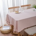 thumbnail image 4 of Namzi Pink Grid Small Fresh Countryside Style Tablecloth Home Tea Table Cover Tablecloth Desktop Decoration (90 * 90cm), 4 of 4