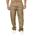 thumbnail image 2 of Lisingtool Cargo Pants for Men Male Versatile Season Cargo Pants Multi Pocket Zip Button Solid Color Plus Size Outdoor Trousers, 2 of 7