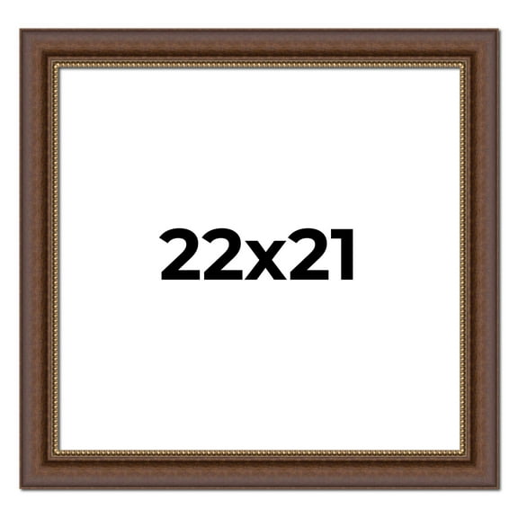 22x21 Copper and Brown Real Wood Picture Frame Width 2 inches | Interior Frame Depth 0.5 inches |